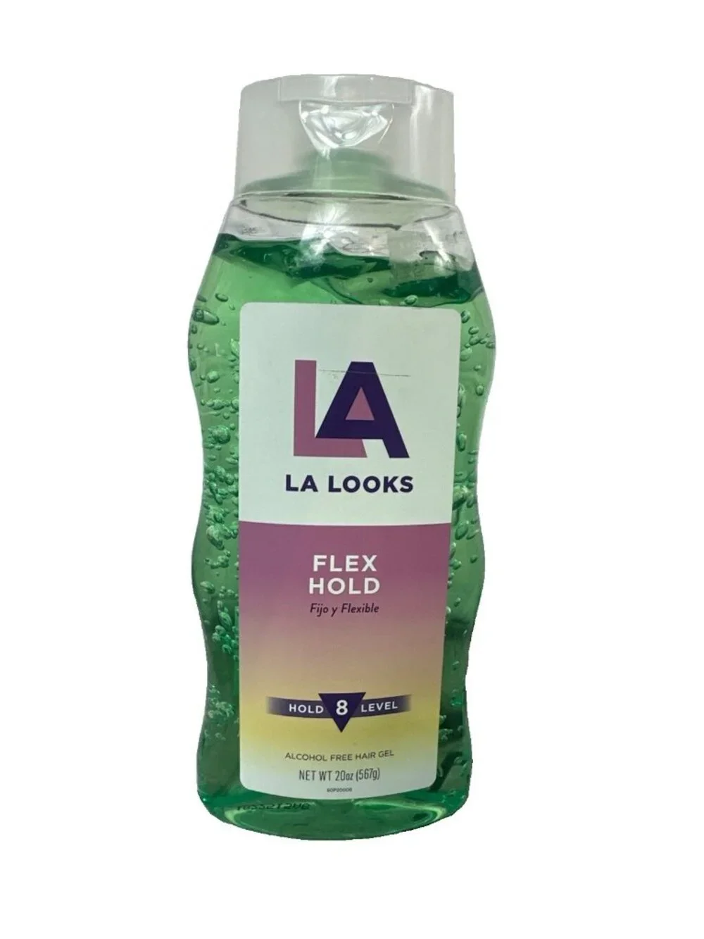 LA Looks Flex Hold Alcohol Free Hair Gel Hold Level 8 - 20 oz New
